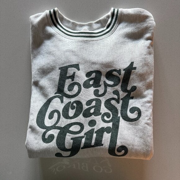 East Coast Girl Ribbed Champion Crewneck - Green - Barstool - Picture 1 of 8